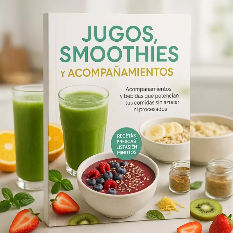Jugos, smoothies y acompañamientos saludables