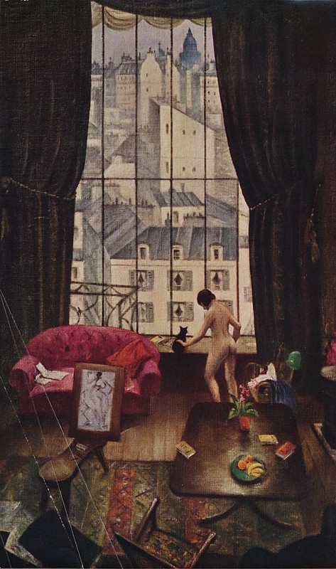 2-Christopher-Richard-Wynne-Nevinson-A-Studio-in-Montparnasse-c1926-1935-Meister-Drucke-782337