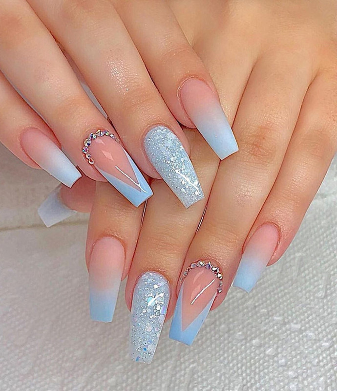 Uñas de acrílico para novia