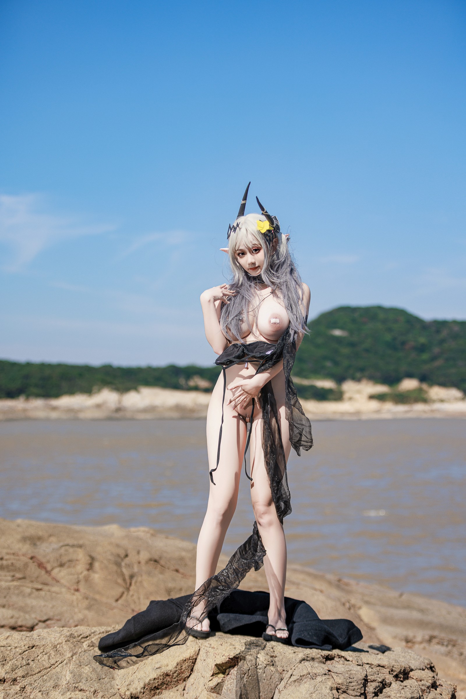 阿雪雪写真泥岩泳装高清写真（42P / 612.8M）明日方舟Cosplay插图4