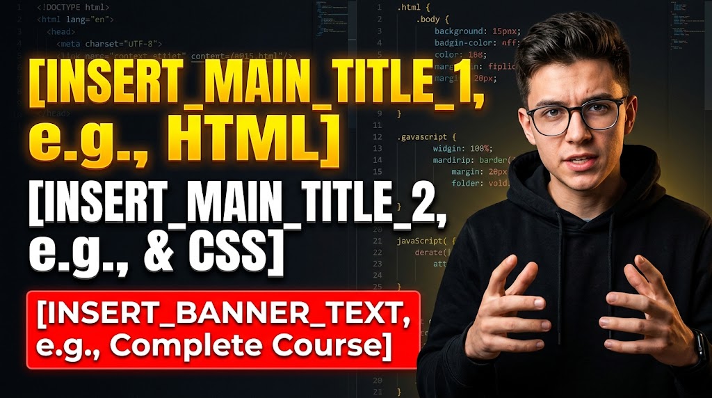 AI-generated example result for the youtube-thumbnail prompt: Coding & Programming YouTube Thumbnail AI Prompt #166 – Single-Scene Composition