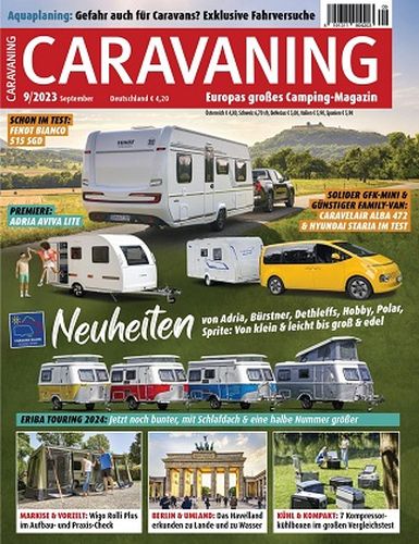 Cover: Caravaning Europas großes Campingmagazin No 09 September 2023
