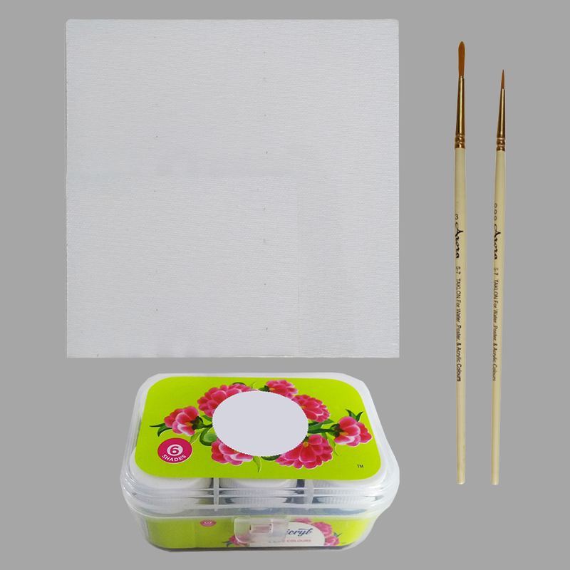 Kalighat Art on Canvas DIY Kit
