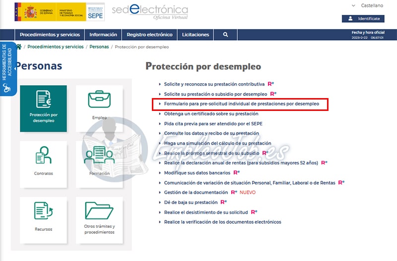 como solicitar el paro sin cita previa 