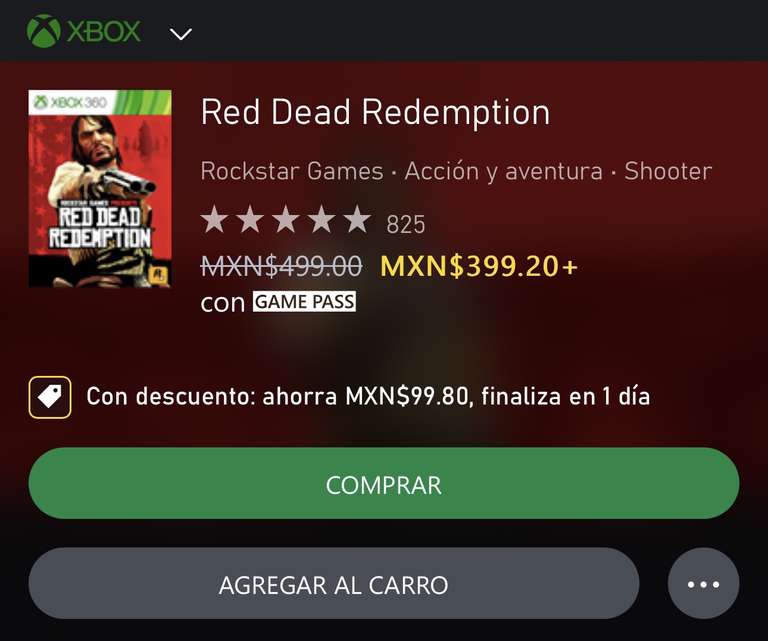 Xbox: Red Dead Redemption para Xbox Series X|S y Xbox One 
