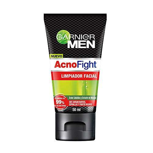 Garnier Men - Acno Fight - Anti-acne, Limpiador facial, 50ml 