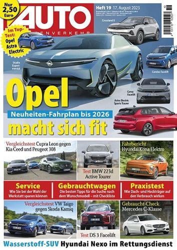 Cover: Auto Strassenverkehr Magazin No 19 vom 17  August 2023