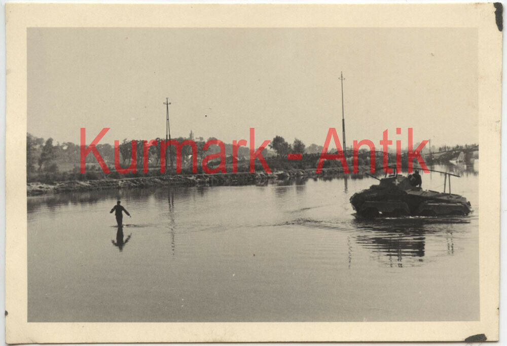 Foto Wehrmacht Panzer Spähwagen 232 Funker Polen Feldzug Front1
