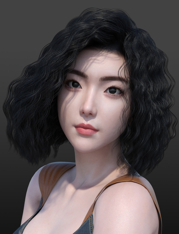 JL Hair – Curly Hair for Genesis 9