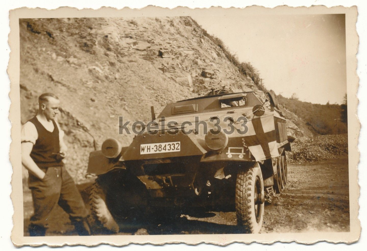 Foto Schützenpanzer Panzer Halbkette Kfz Kennzei