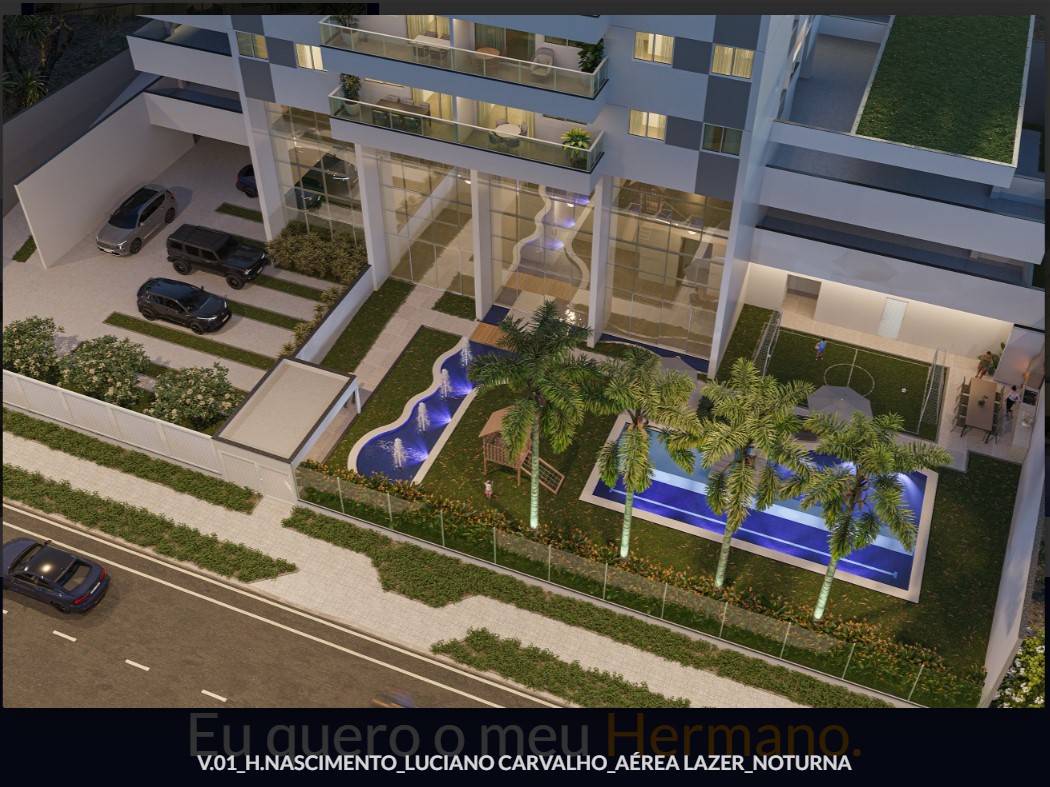 Vista geral da área de lazer do Luciano Carvalho Residence Club