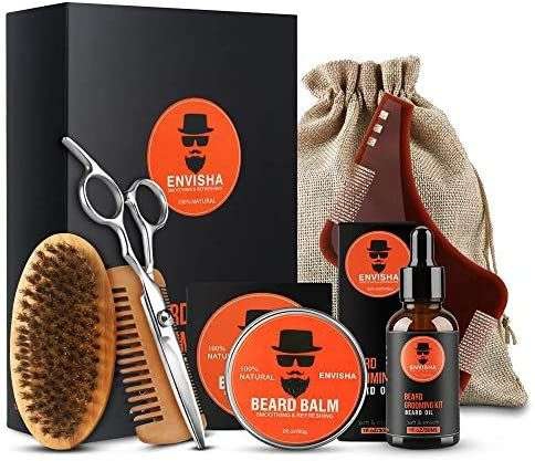 Amazon Salandens kit para Cuidado de Barba 7 en 1 Crecimiento 