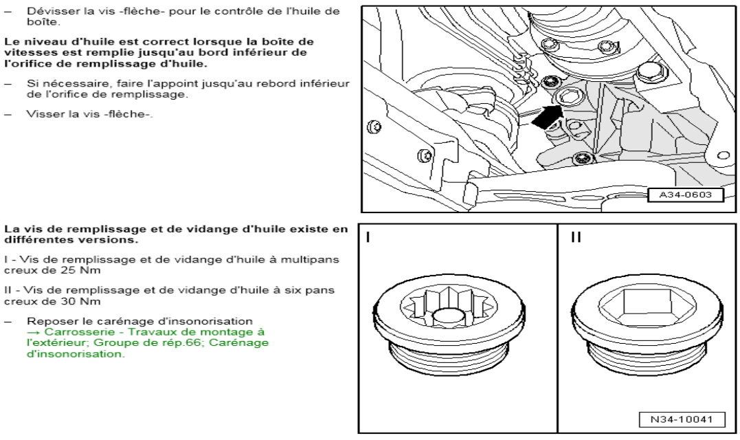 Polo 6C1]: vidange boite 5 PED - Forum Golf 7