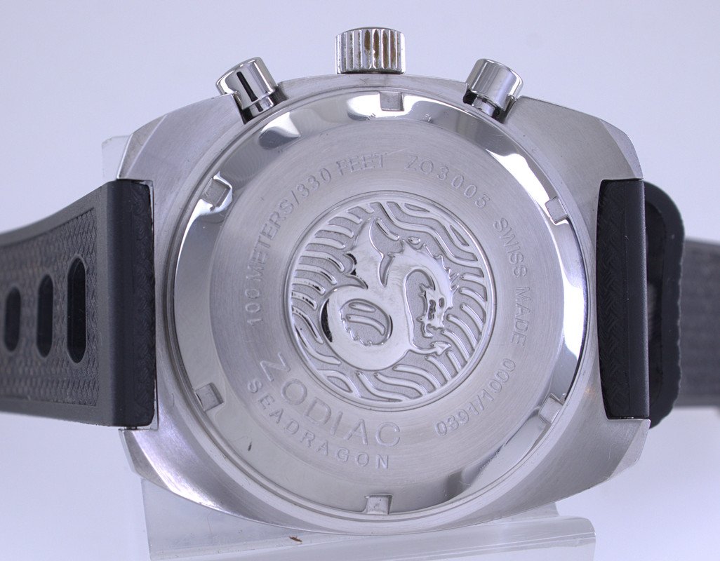 Zodiac Sea Dragon ZO3005 Stainless Steel 0391/1000 Chronograph