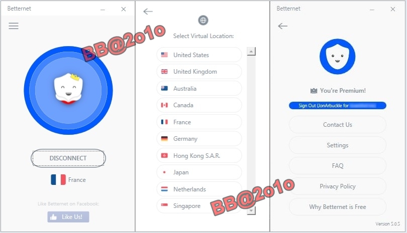 Betternet VPN For Windows Premium 5.0.5 + Crack