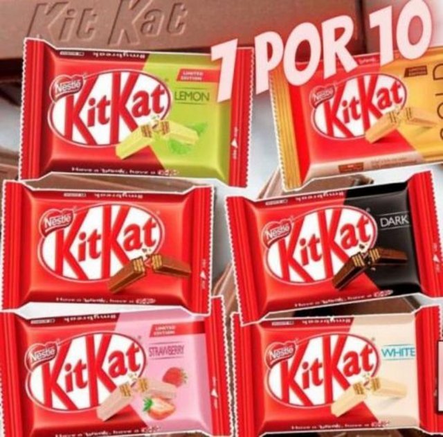 7 unidades – Chocolate Kit Kat, 41,5 g, Nestlé