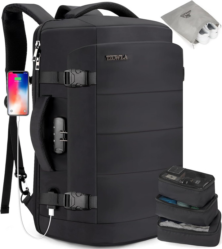 Tzowla 40L Travel Laptop Backpack