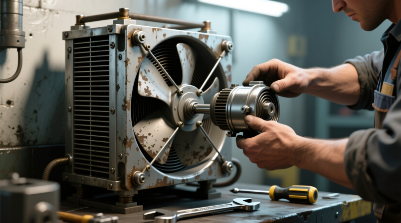 Замена вентилятора в масляном радиаторе