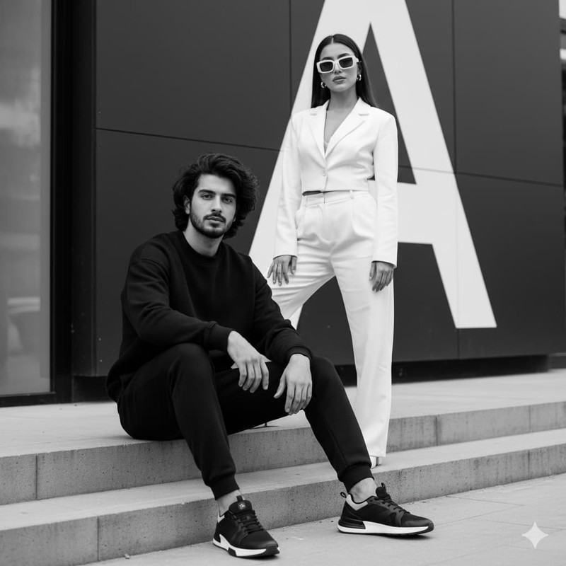 Relaxed Urban Duo по фото нейросеть