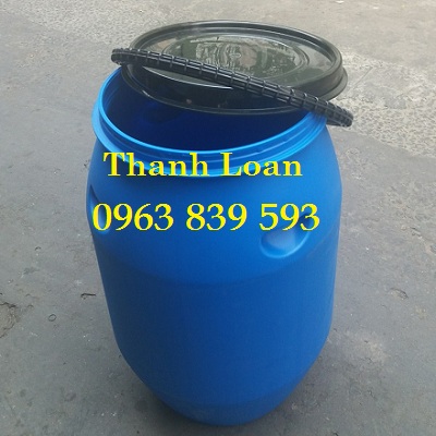 Thùng nhựa đựng nước, thùng phuy nhựa 50L, 120L, 150L rẻ / 0963.839.593 Ms.Loan Cung-cap-thung-phuy-nhua-100-L-120l-dung-hoa-chat-cong-nghiep-re
