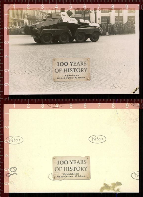 Orig. Foto German Panzer Tank Spähwagen Paris Fr