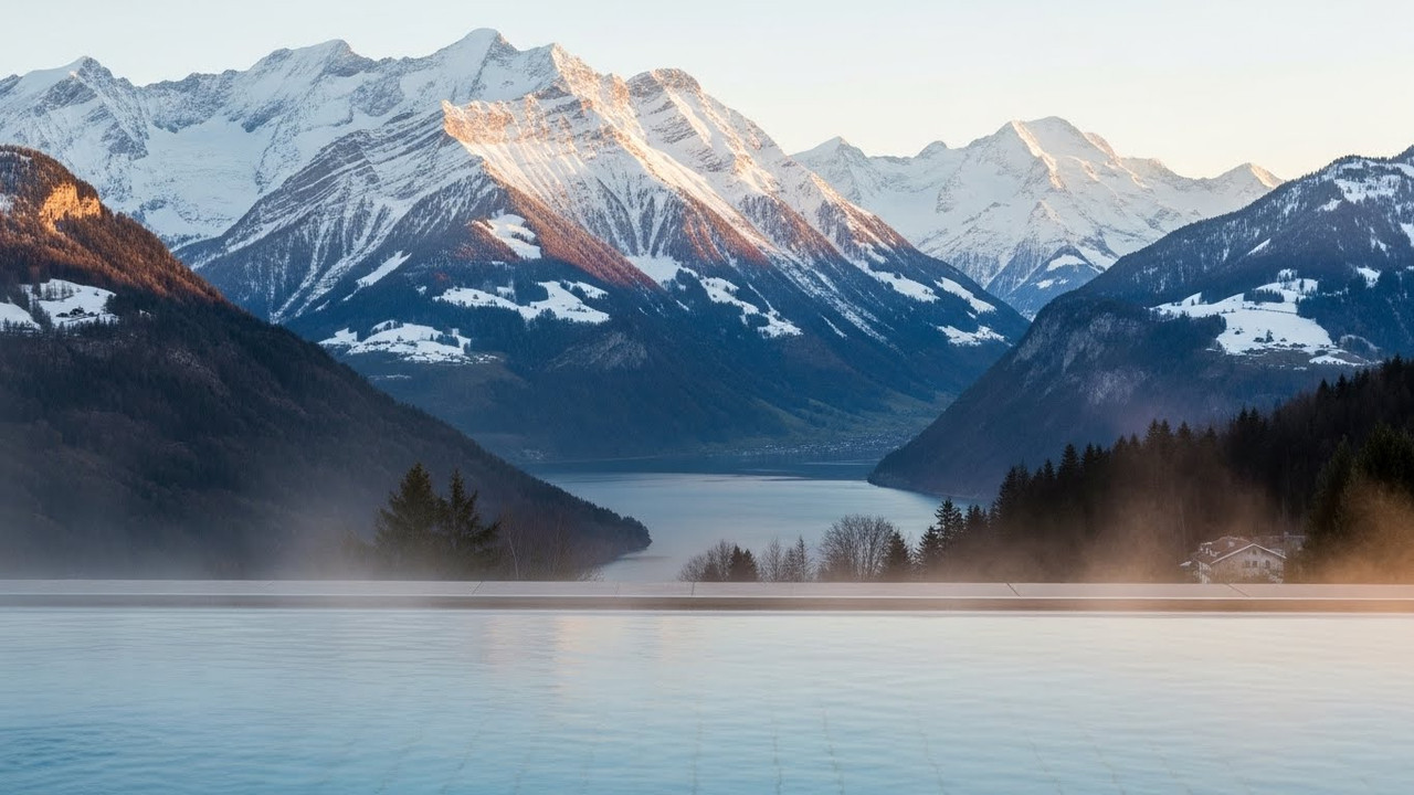 Piscina interna aquecida do Villa Honegg