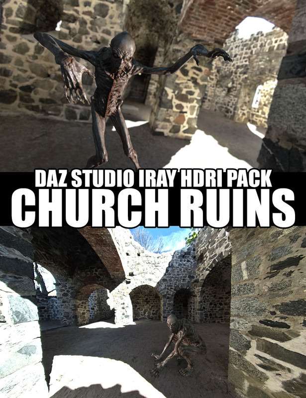 church ruins daz studio iray hdri pack 00 main daz3d