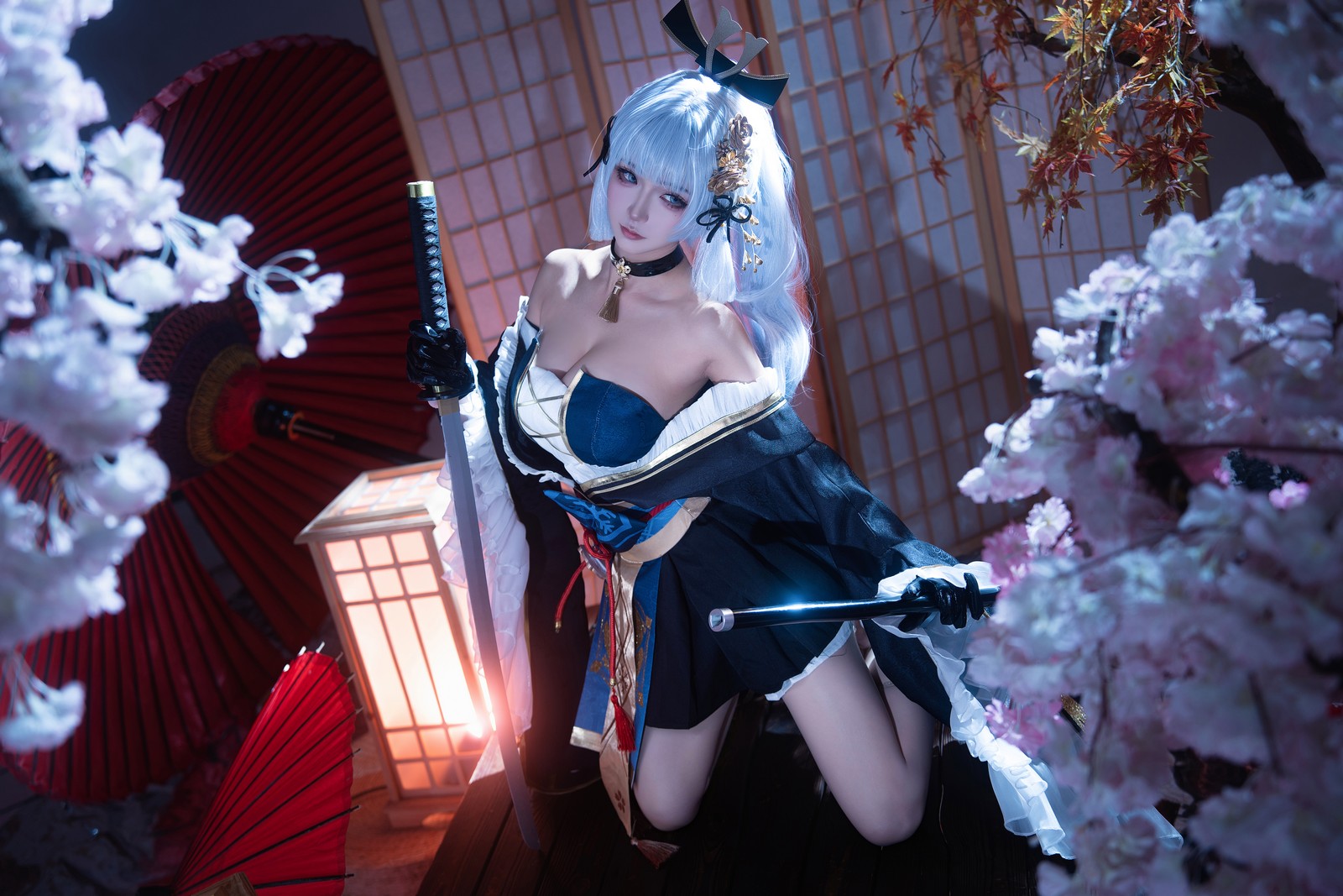 Seya-狮砸 – 原神 神里绫华·霜刃 Cos 高清写真（12P-195.6MB）插图2