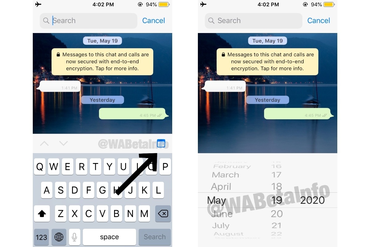 WhatsApp: Así puedes buscar mensajes por fecha de envío en iOS