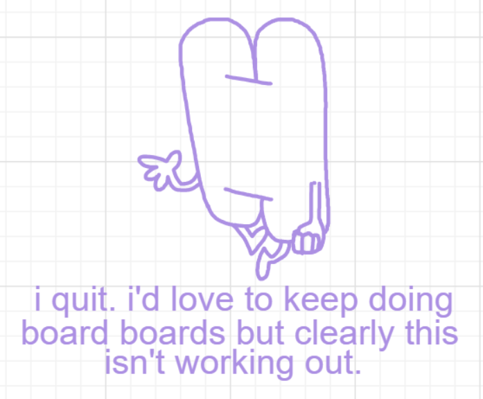 A panel from The Prime Number Few, episode eight of the Board Boards object show by Furretwalk/WalkingFurret.