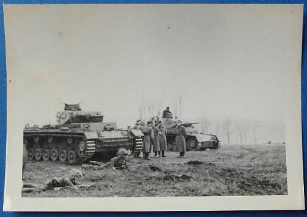 Panzer III Übung mit Panzer Grenadieren in Ohrdr