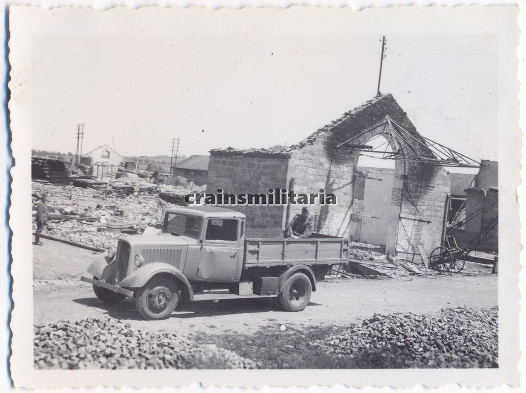 Orig. Foto französische Beute Lkw CITROEN in zer
