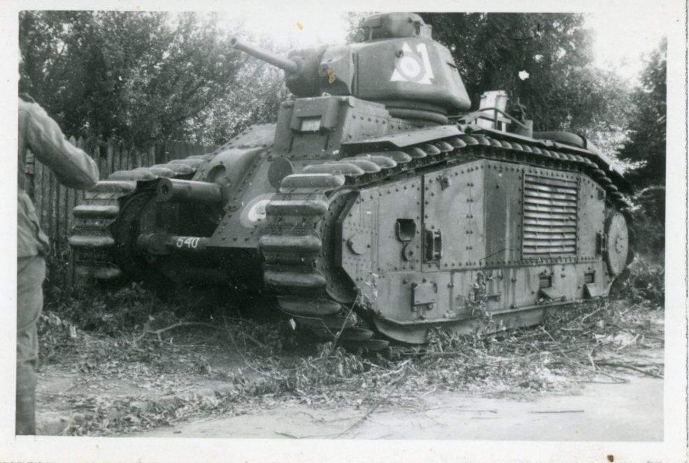 Kämpfe Belgien Beute Panzer Tank Char B Frankrei