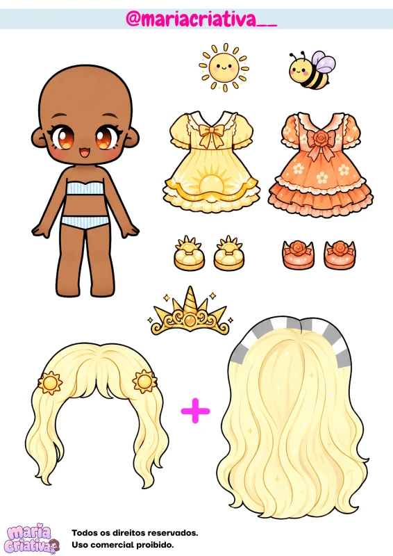 Boneca de papel 15