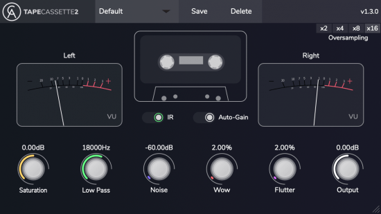 Caelum Audio Plugins Tape Cassette 2 v1.3.0 macOS