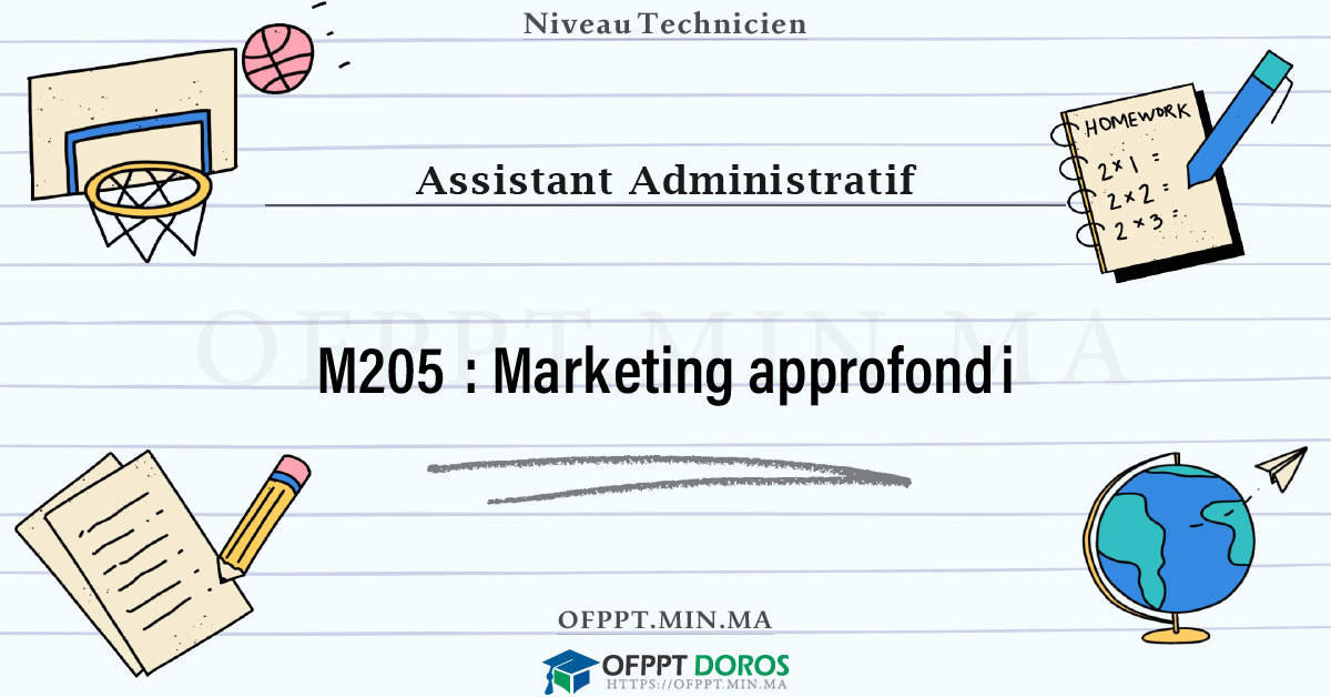 Sommaire détaillé du cours Marketing approfondi M205 OFPPT - Structure du module