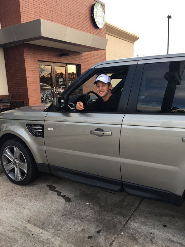 Cameron with his Range Rover