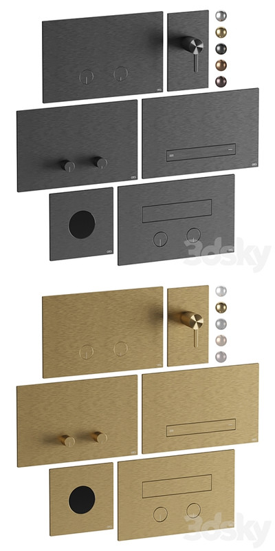 Flush buttons CEA set 01