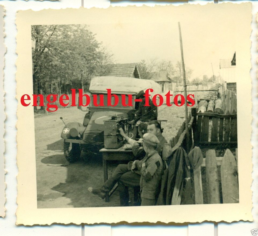 FOTO - FLAK-ABT. - FAHRZEUG - KÜBELWAGEN mit WAP