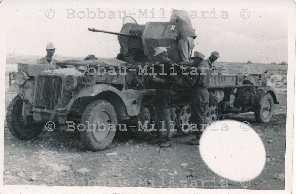 Afrika Korps Heeresflak Demag Halbkette SdKfz 104 mit 2cm FLAK Aufbau DAK (3)