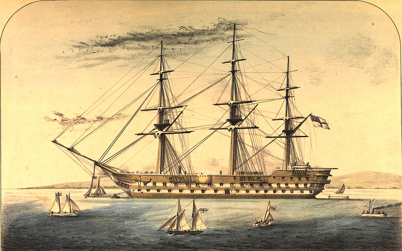 HMS London у Занзибара