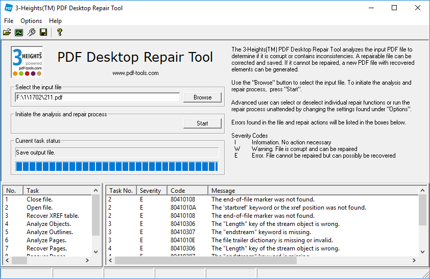 3-Heights PDF Desktop Repair Tool 6.16.0.2