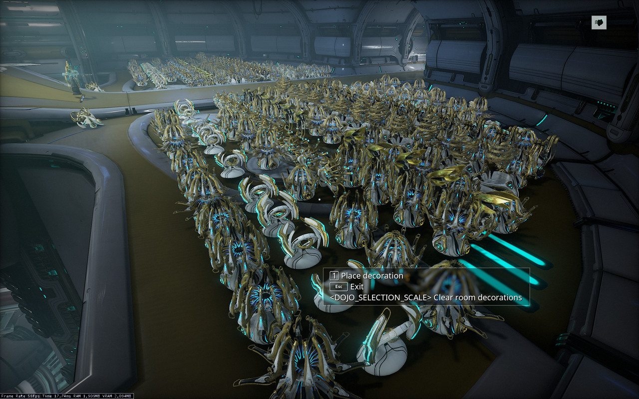 Finally passed 2 million endo in sculptures and stars. Filled my operator  room with 320 ayatans. Looks incredible. - General Discussion - Warframe  Forums