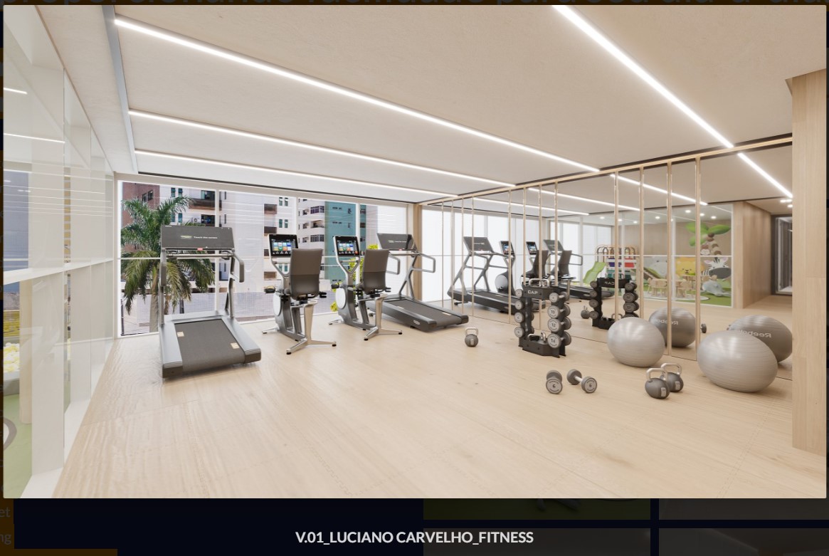 Academia equipada do Luciano Carvalho Residence Club