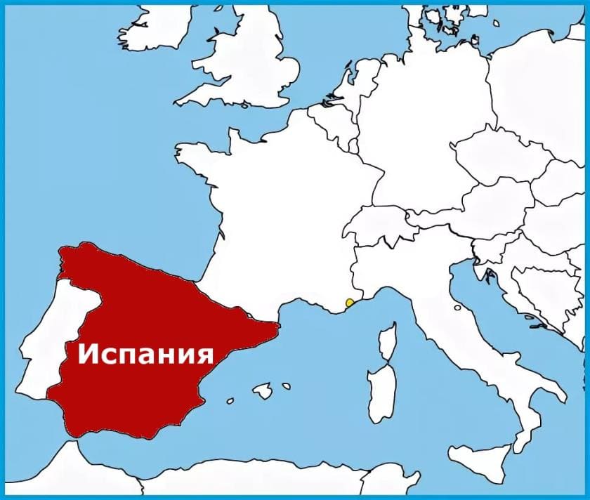 Испания на карте
