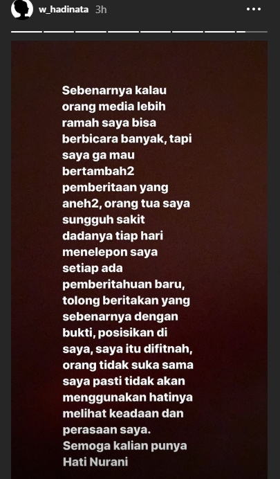 Unggahan Siwi Sidi di Instagram