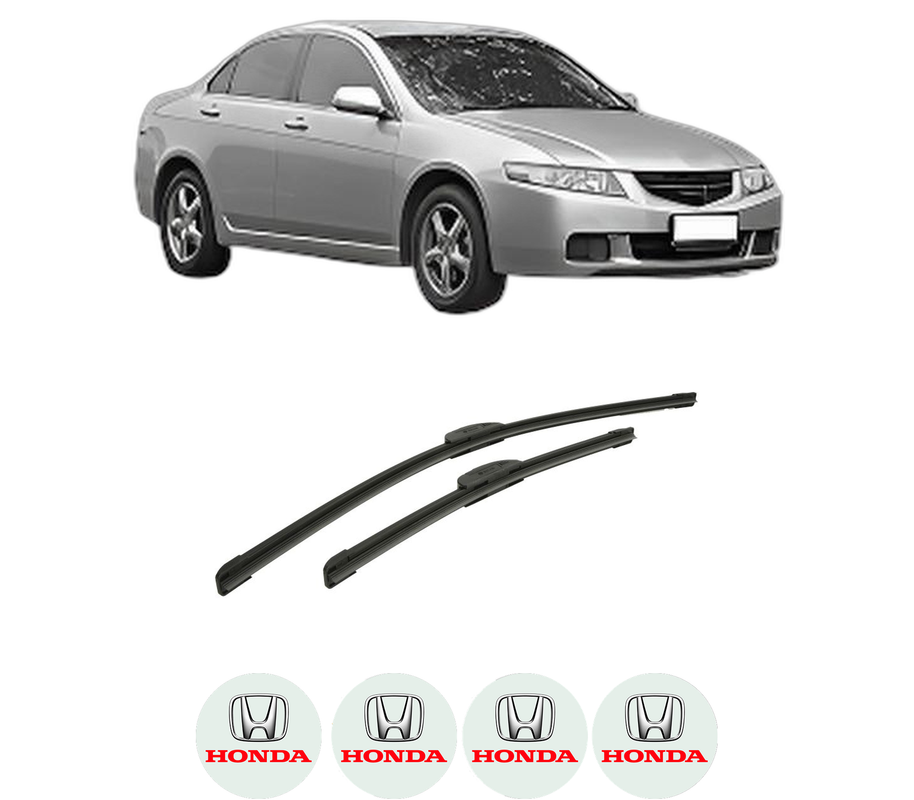 Set stergatoare auto HONDA ACCORD VII (CL, CN) din 2003-2008, pentru parbriz auto, 2 bucati, Bosch Aerotwin Retrofit, din cauciuc siliconat rezistent, 4 Stickere Auto HONDA