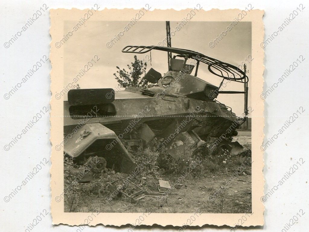 zerstörtes Sdkfz. 232, WH-229713, Héricourt, Fra