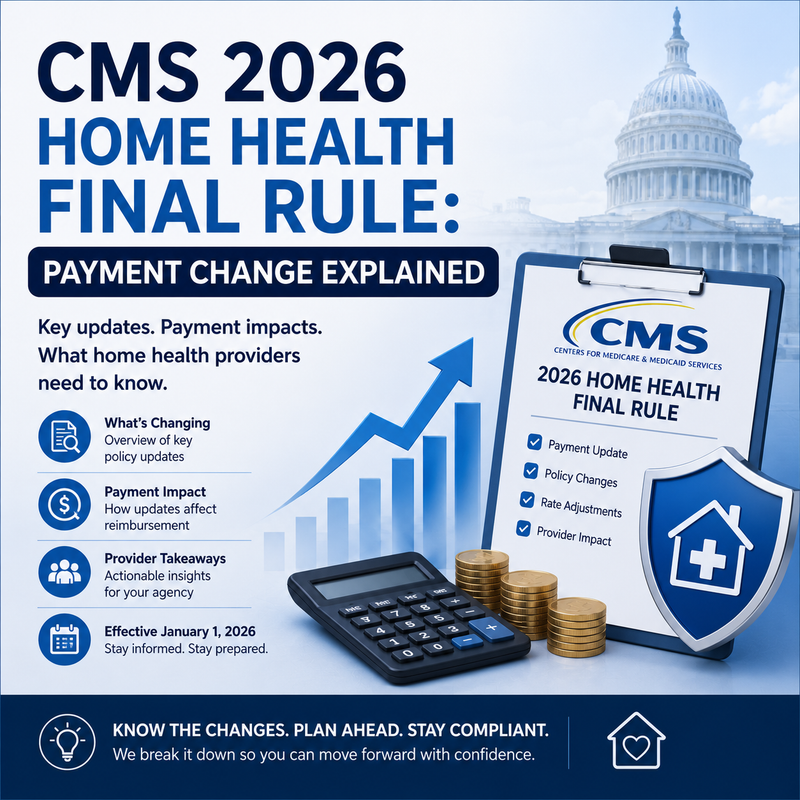 CMS 2026 Home Health Final Rule: Payment Change Explained