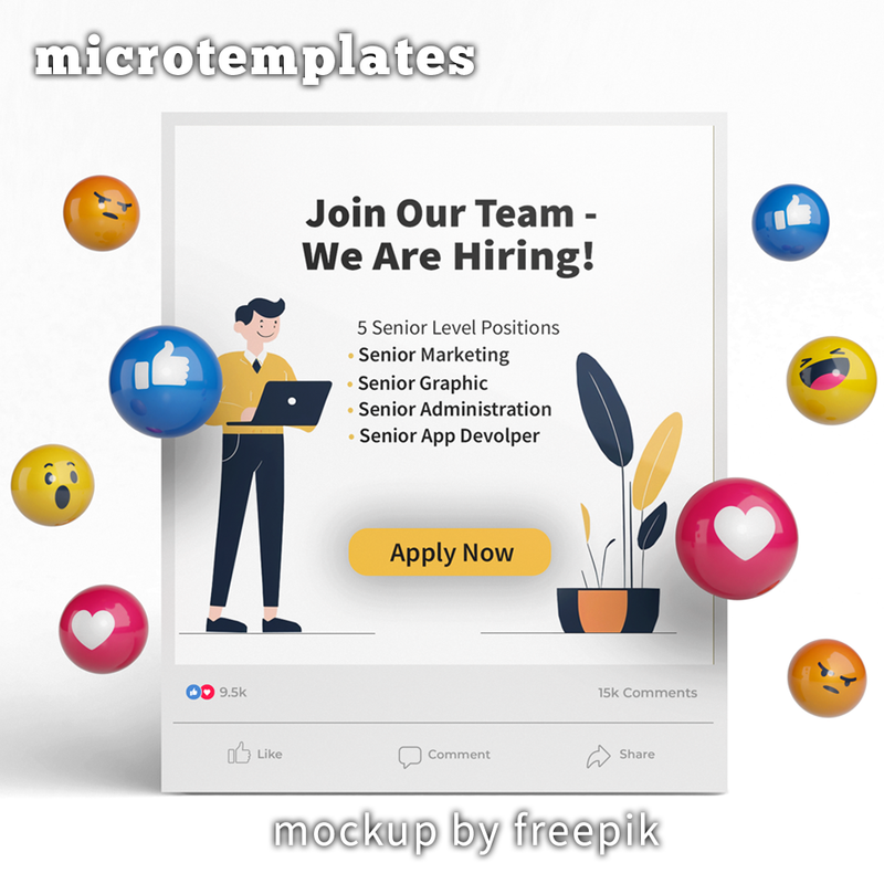 Creative Hiring Ad Template – Unique & Engaging Job Posts